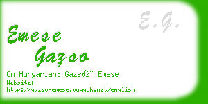 emese gazso business card